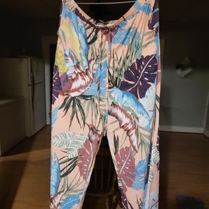 Size XL Allegra K floral pants